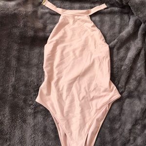 Metallic one piece bathing suit